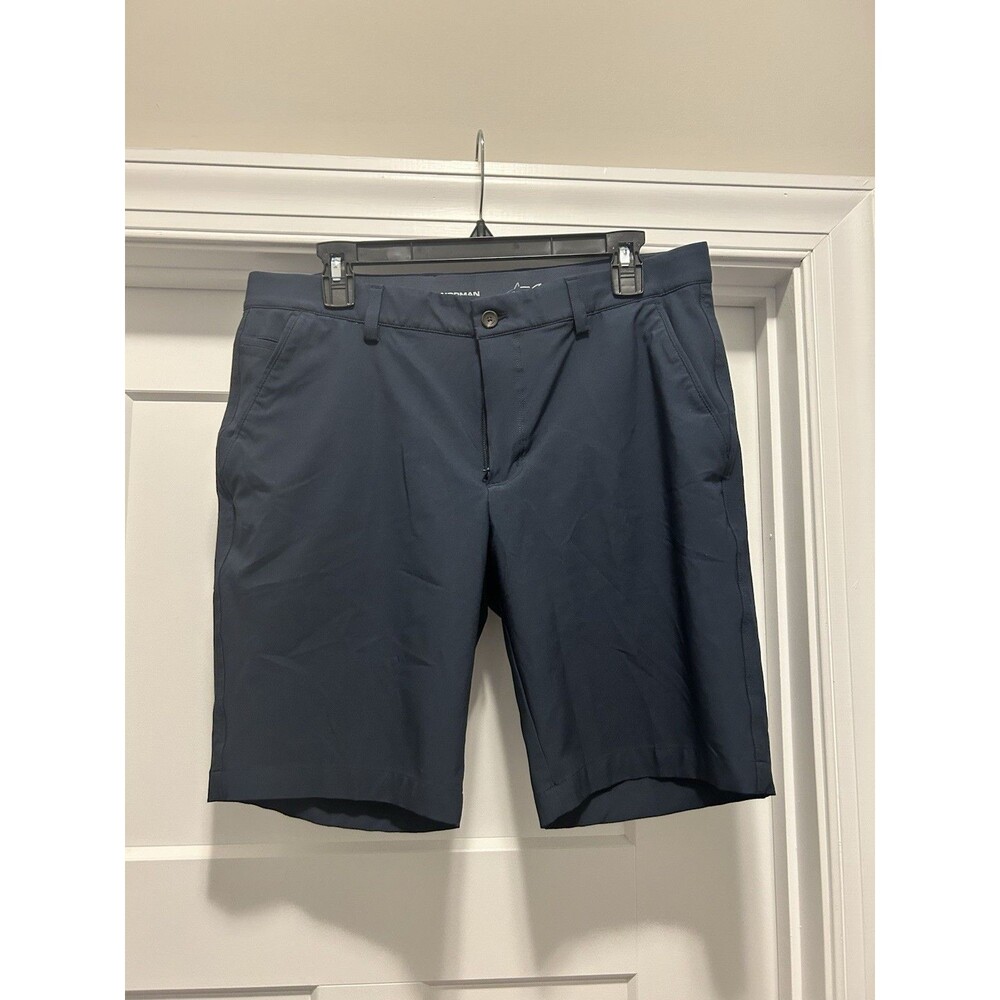 Greg Norman Jordan Golf Short Mens 35 Navy Blue Flex Waistband Performance Golf